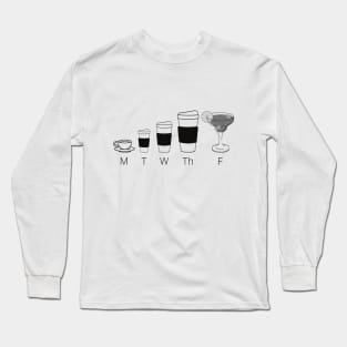 Getting through the week with martini Long Sleeve T-Shirt